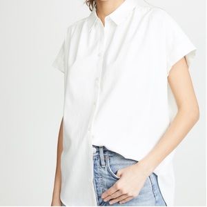 MADEWELL White Shortsleeved Button Down | Small